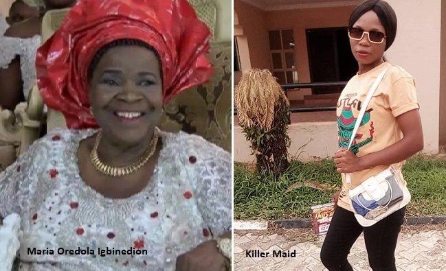 Maria Igbinedion and the housemaid Dominion Okoro