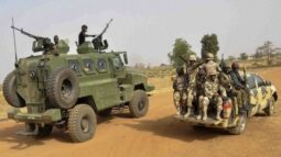 Nigerian troops on the frontline battling insurgents