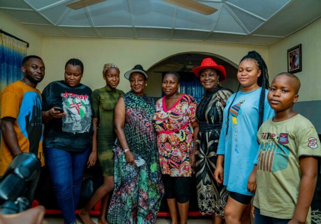 5th from right: Mrs. Betsy Obaseki, and some members of family of late  Uwaila Omozuwa