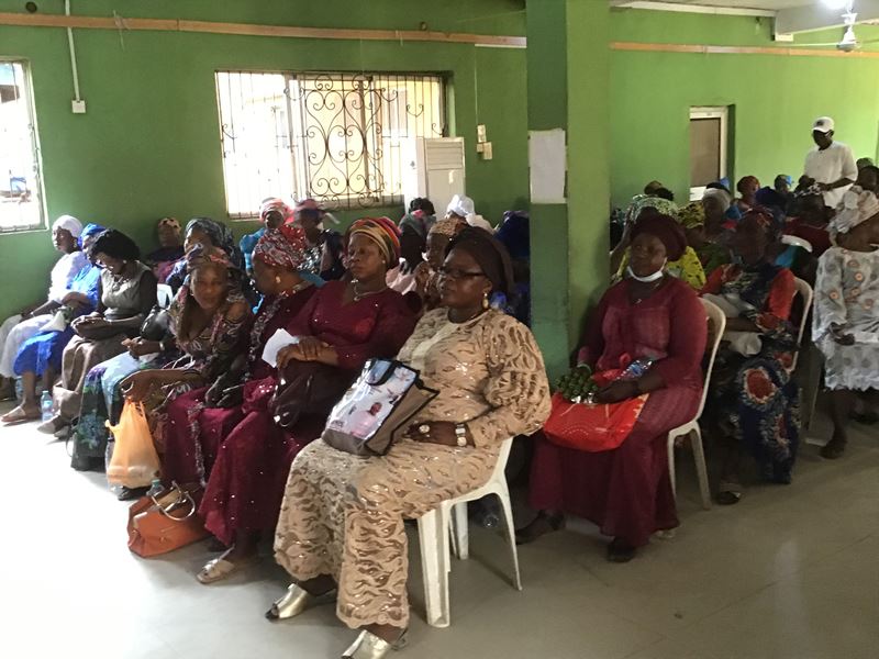 A cross section of widows at the event