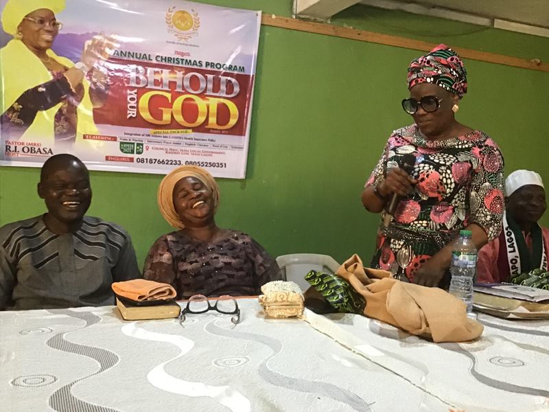 Obasa speaking at the event