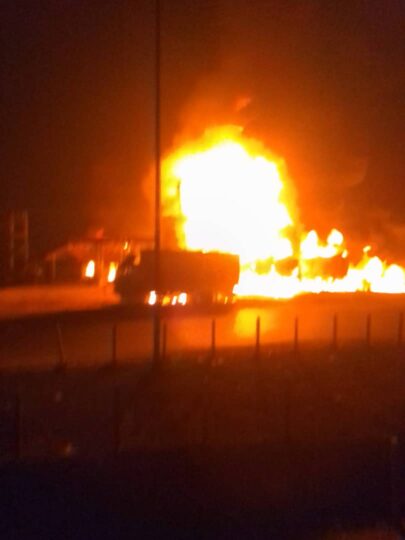 Onitsha petrol station in flames