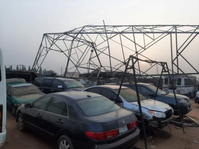 Power Tower wreckage  in Lagos