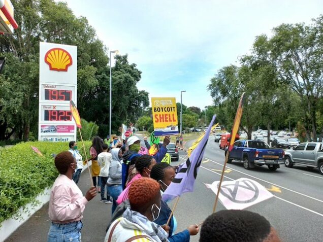 Protest against Shell in South Africa