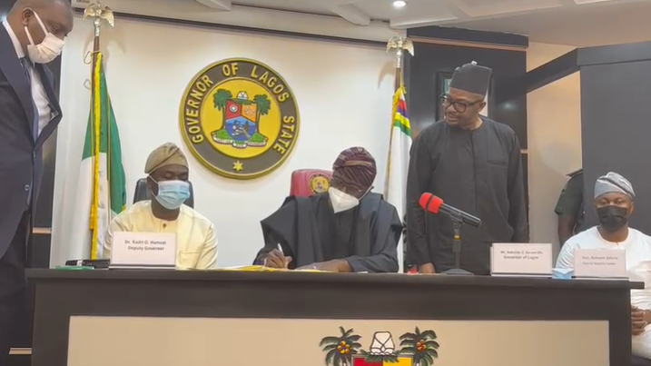 Sanwo-Olu signs budget into law
