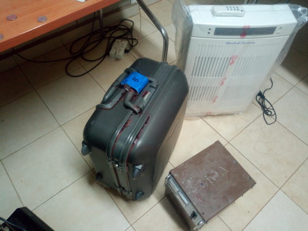 Some of the items left by the Darfur UNAMID looters