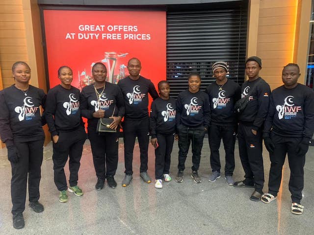 Team Nigeria at IWF championships in Uzbekistan