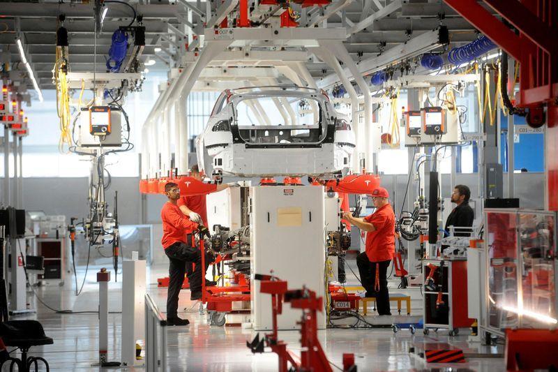Tesla Inc work place