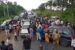 The drivers blocking Benin Auchi road