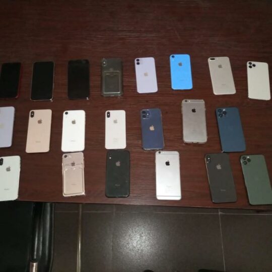 The recovered iPhones