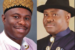Dakuku Peterside and Governor Nyesom Wike of Rivers State