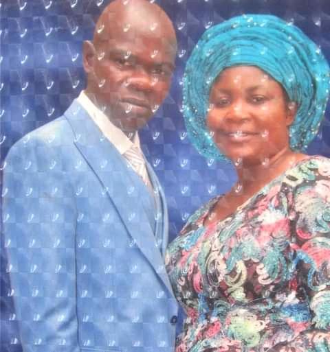 The late couple: Prophetess Chikodi Ikedi Peter and her husband,Ikedi Peter.