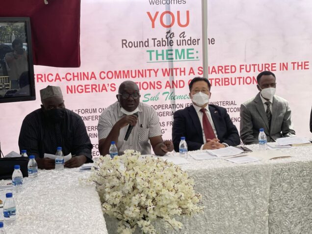 Second from right: Mr Cui Jianchun, Ambassador of the People’s Republic of China to Nigeria: says plans are underway to lead Nigeria in producing the Chinese COVID-19 vaccines in Nigeria