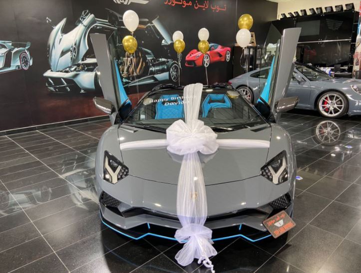 Davido's Lamborghini Aventador