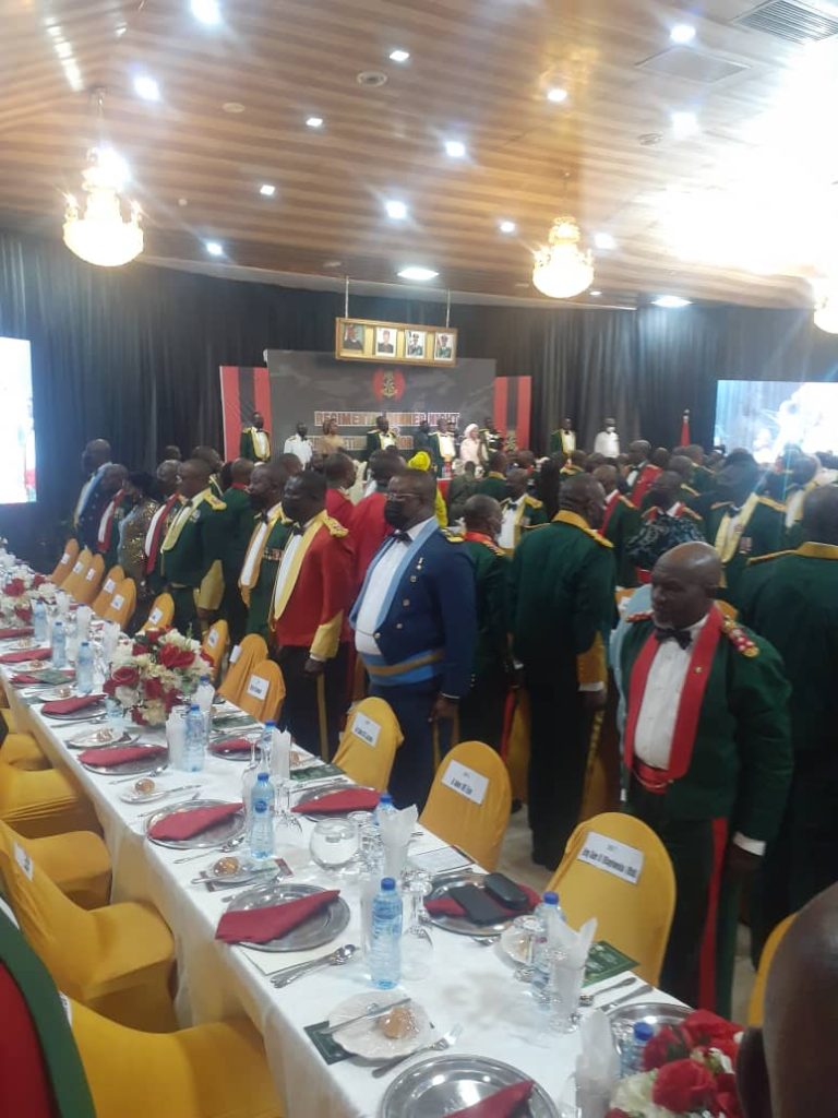 Retiring Nigeria Army senior officers at the valedictory dinner