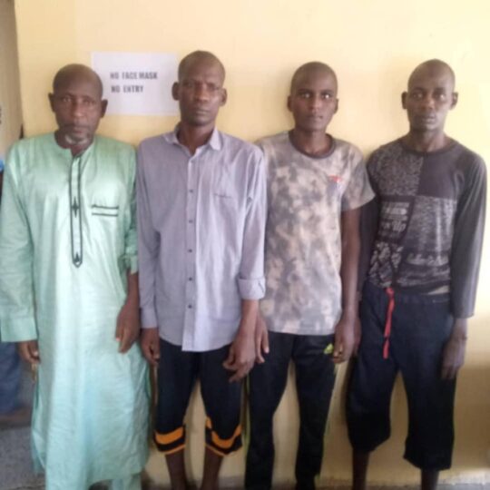 Some members of the notorious 11 kidnap suspects arrested in Taraba by the police