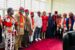 Gov. Dave Umahi with members of Youth Wing of Ohaneze Ndigbo Worldwide in Abakaliki on Monday
