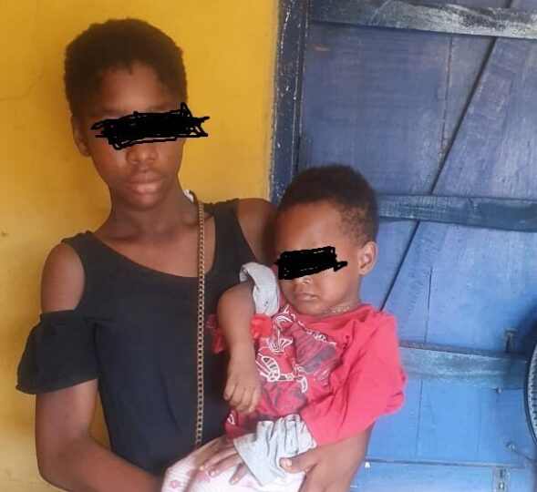 Favour Iwuozor, the 14 years old house maid arrested by the Police in Ogun for abducting and running away with her mistress 2 years old son.