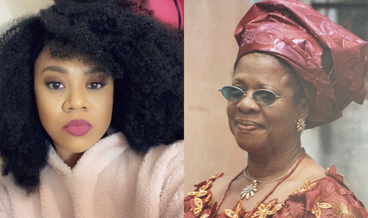 Stella Damasus and late mother