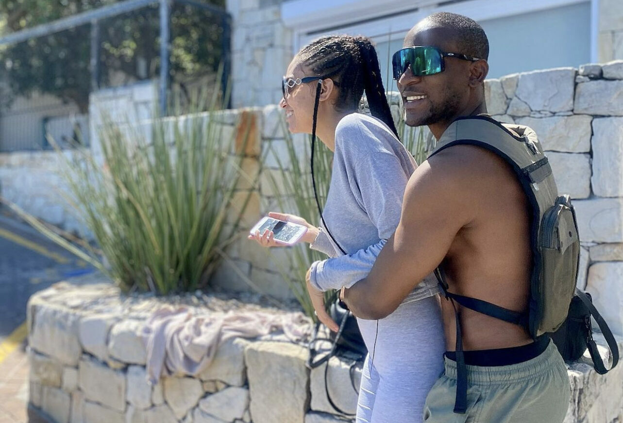 Omashola and fiancee