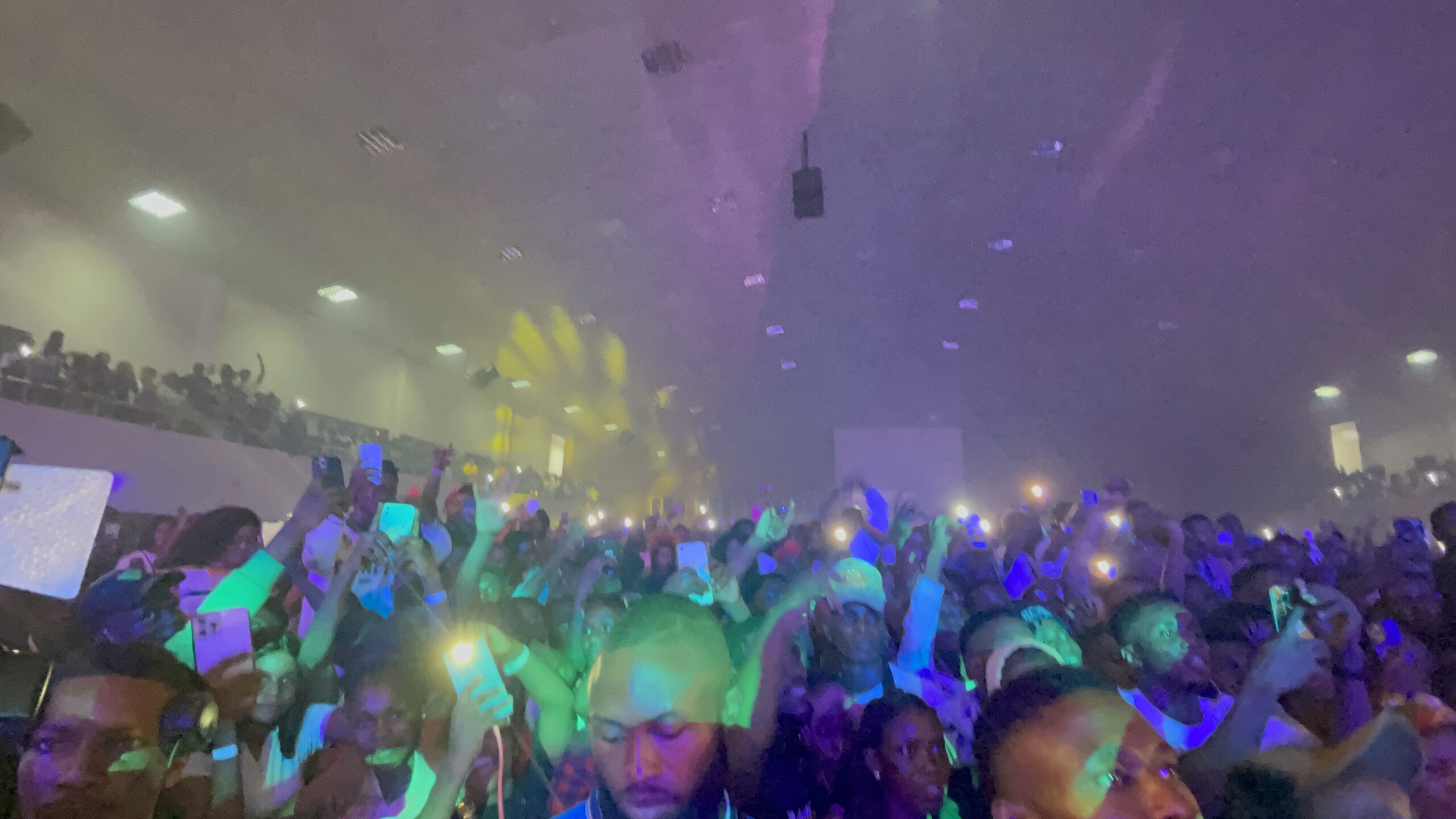 Music lovers at Bella Shmurda's concert in Ibadan