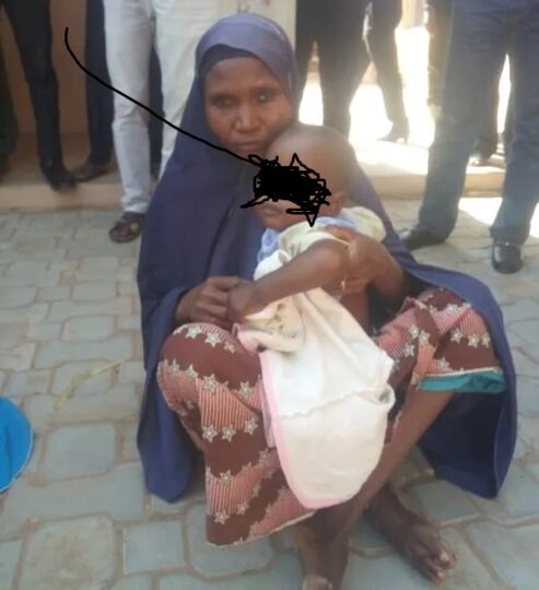A’isha Ibrahim with a 2-year-old baby boy whom she was planning to sell off