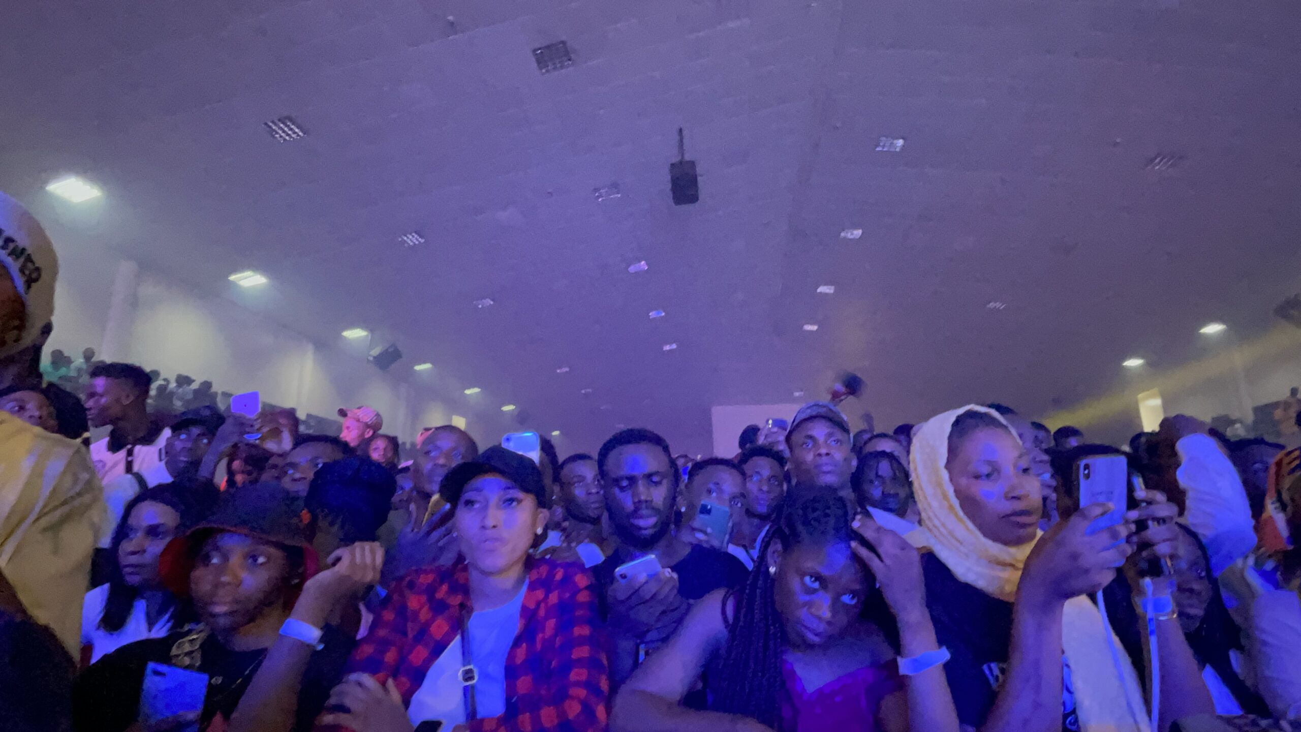 Music lovers at Bella Shmurda's concert in Ibadan