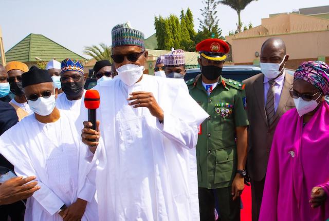 Buhari , with El-Rufai in Zaria