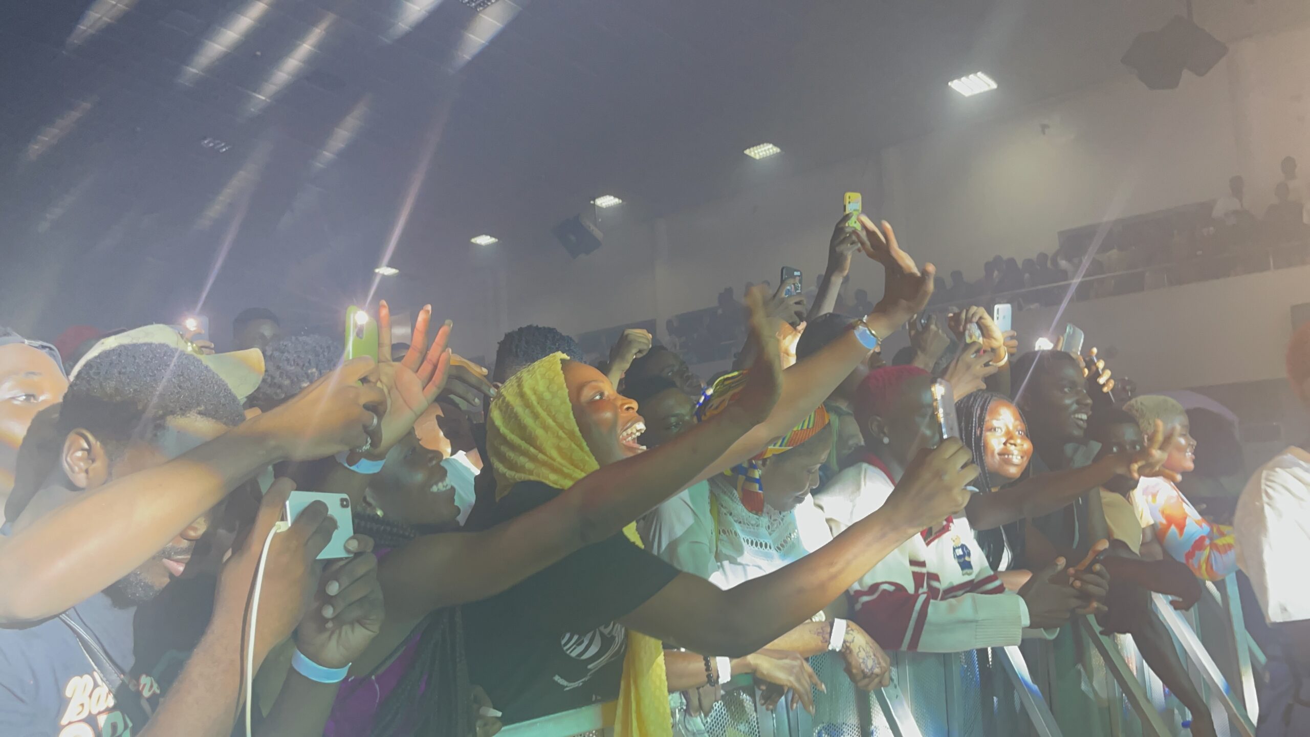 Music lovers at the concert of Bella Shmurda in Ibadan