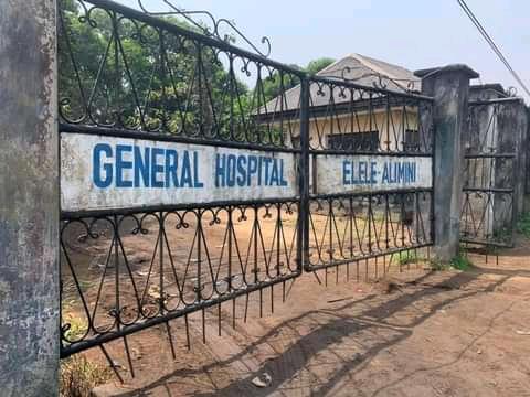The abandoned hospital in Elele-Alimini community where the decomposing bodies were found