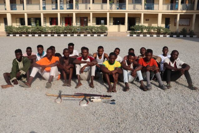 The arrested youth gangs in Niger