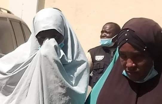 Faces of shame: some of the girls arrested