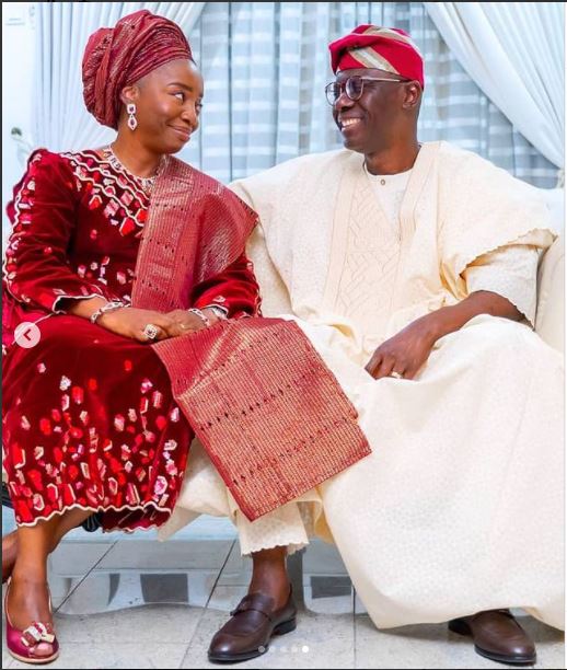 Lagos State Governor, Babajide Sanwo-Olu and his wife, Ibijoke Sanwo-Olu
