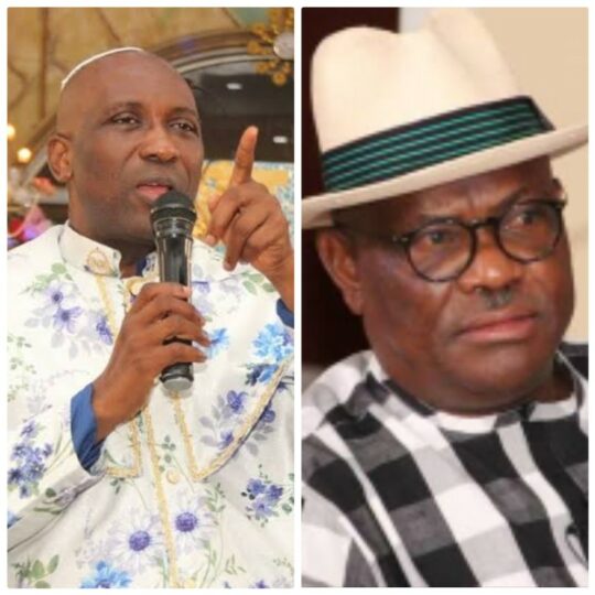 Primate Ayodele  and Governor Wike