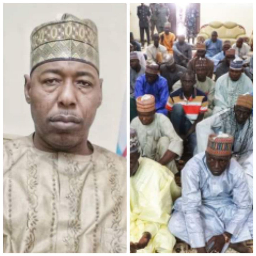 Zulum hosts families of 24 persons kidnapped in Chibok