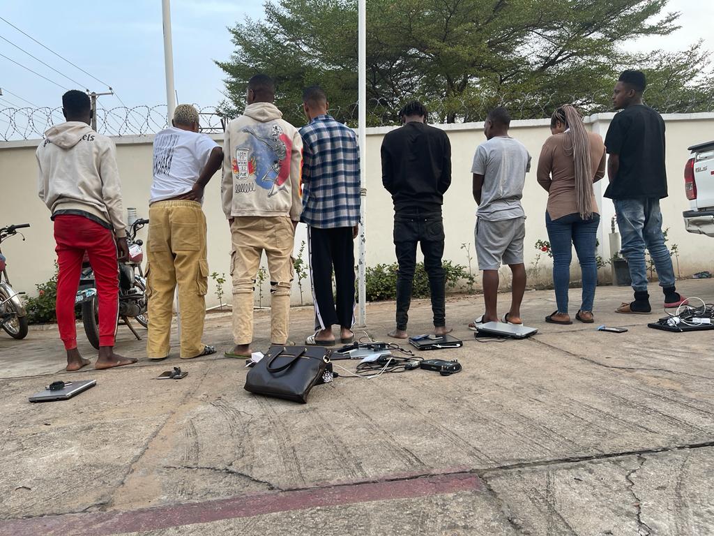 The suspected internet fraudsters