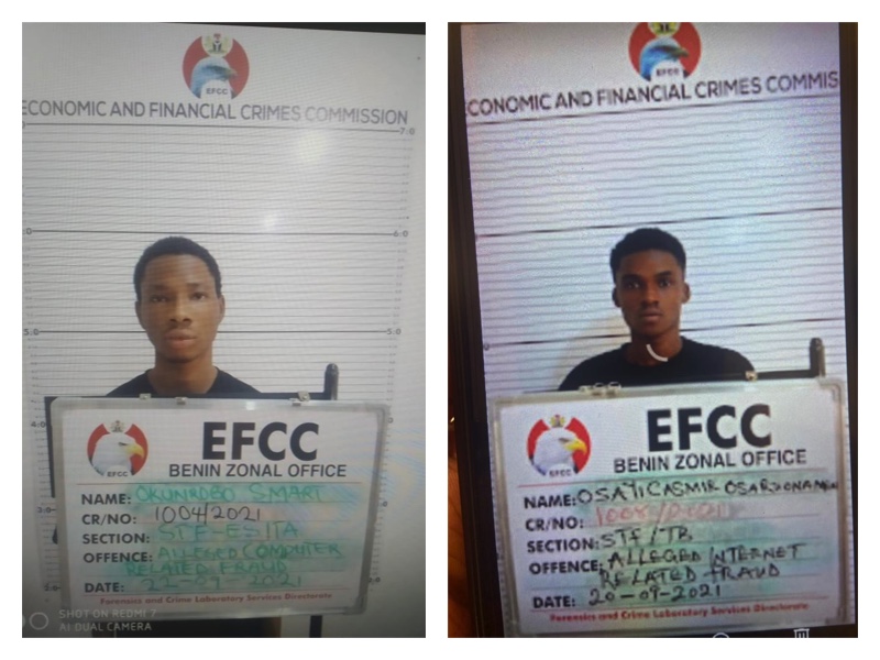 L-R Okunrobo Smart and Osayi Casmir Osaruonameh