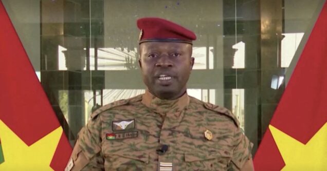 Lieutenant Colonel Paul-Henri Damiba head of Burkina Faso junta