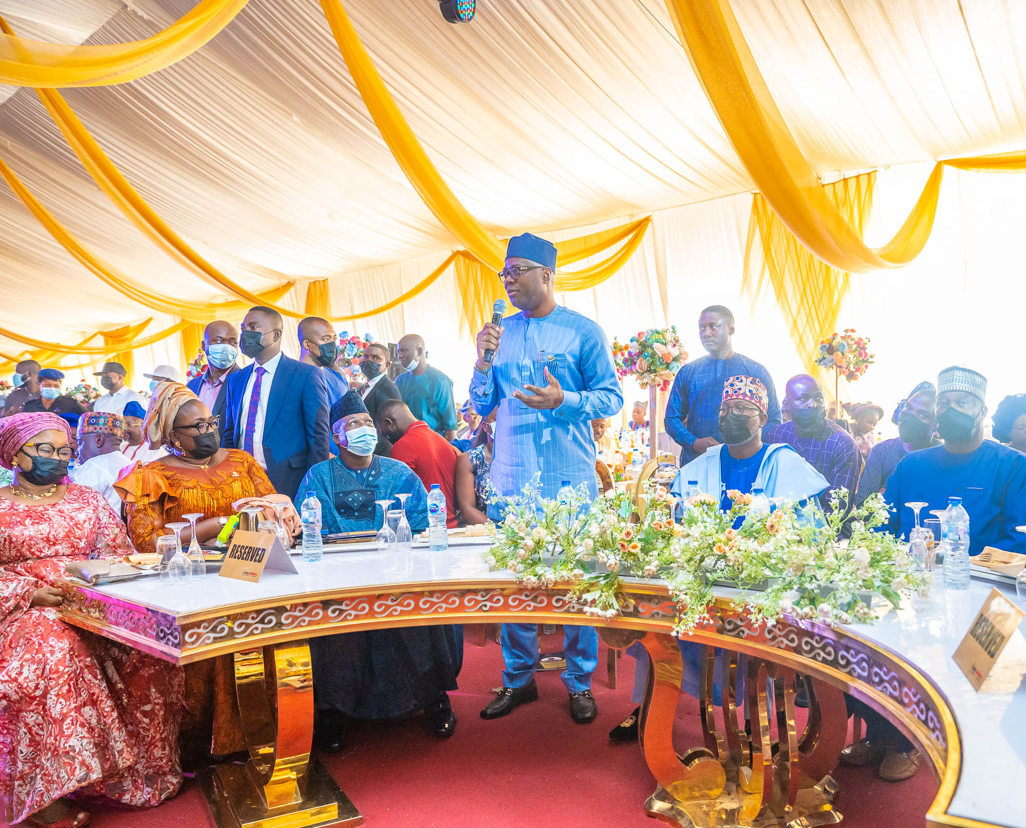 Gov. Makinde at late Soun of Ogbomoso Oba Oyewumi 's final burial