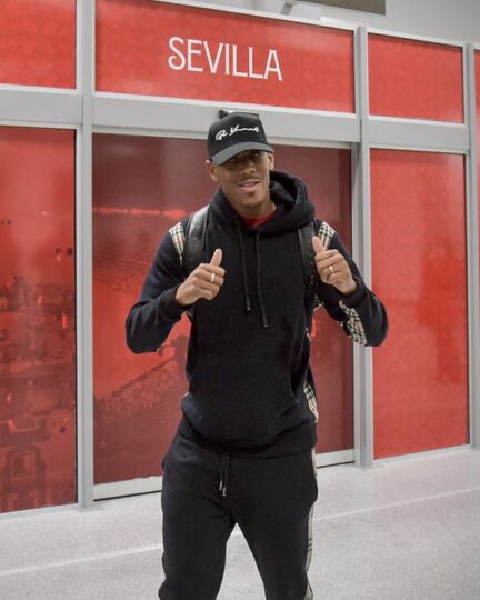 Martial at Seville airport