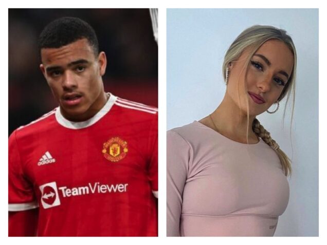 Mason Greenwood and his accuser Harriet Robson