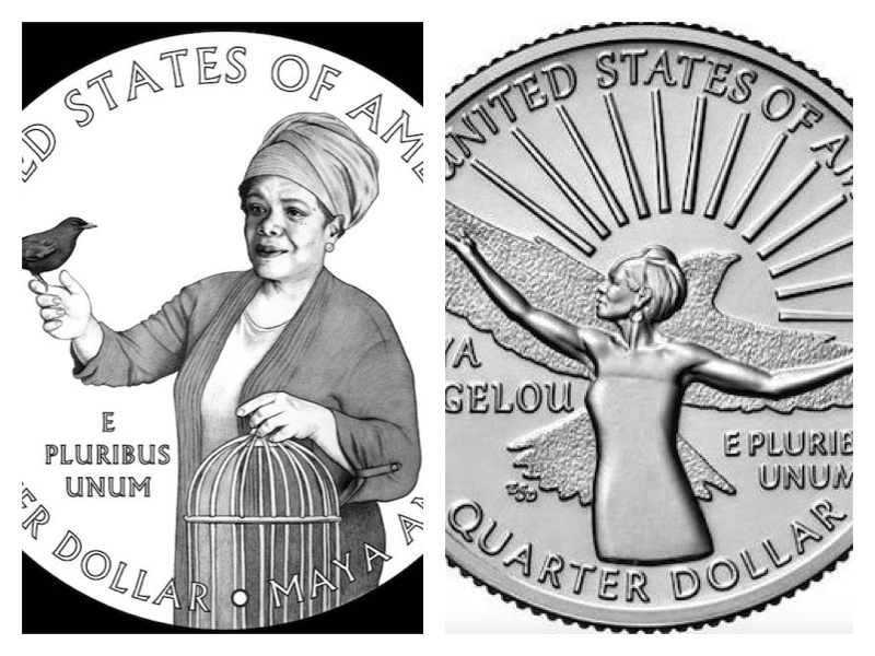 Maya Angelou quarter dollar coin