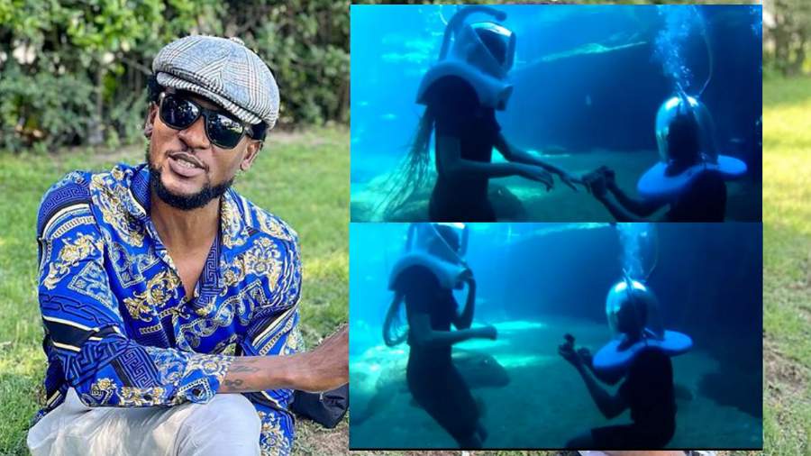 Omashola set for marriage, proposes to girlfriend under water (video)