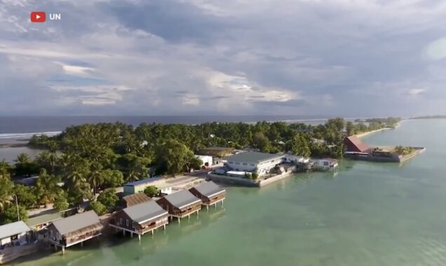 One of the islands of Kiribati