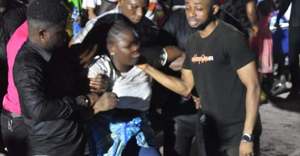 One of the people bereaved by the deadly stampede in New Kru Town Monrovia