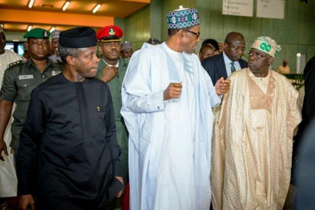 Osinbajo, Buhari and Tinubu