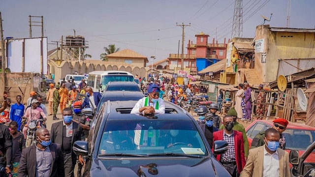 Oyetola on a tour of Osun