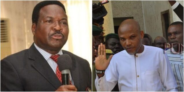 Ozekhome leads legal team as Nnamdi Kanu arrives in court