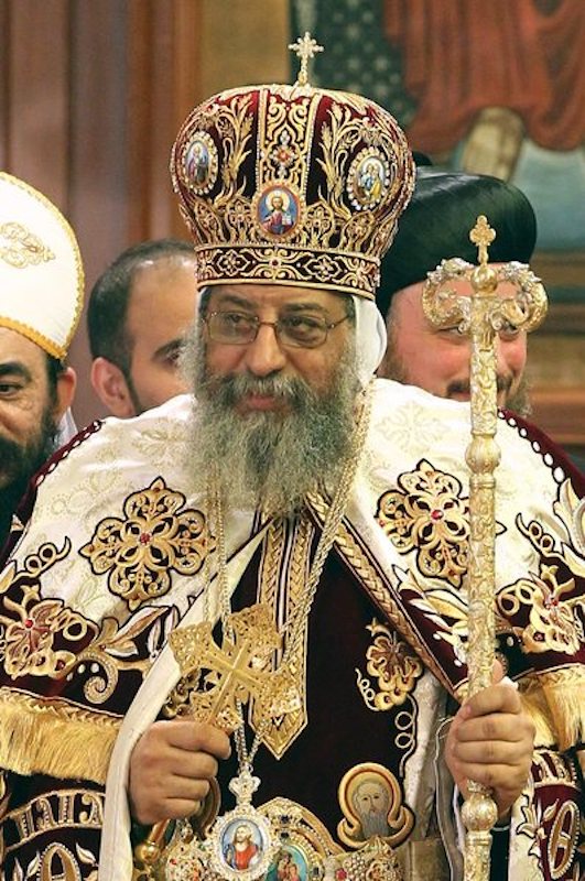 Pope Tawadros II leader of the Egyptian Coptic Orthodox Church