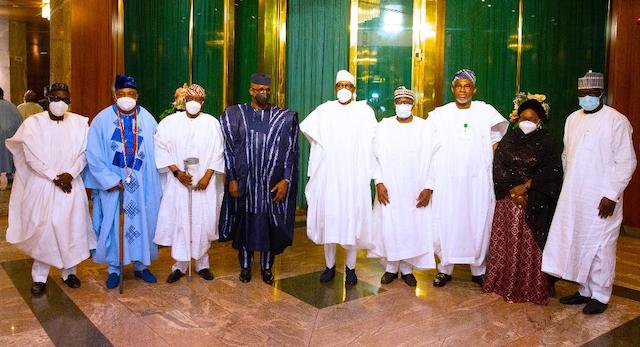 President Buhari, Gov Abiodun and other leaders of Ogun